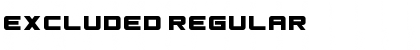 Download Excluded Regular Font Title Preview