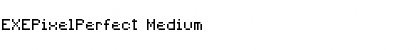 Download EXEPixelPerfect Medium Font Title Preview