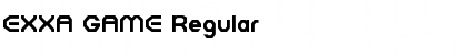 Download EXXA GAME Regular Font Title Preview