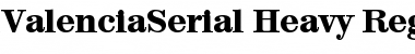 Download ValenciaSerial-Heavy Regular Font