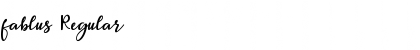 Download fablus Regular Font Title Preview