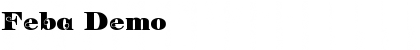 Download Feba Demo Font Title Preview