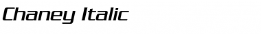 Download Chaney Italic Font Title Preview