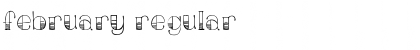 Download February Regular Font Title Preview