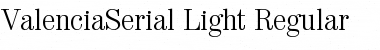 Download ValenciaSerial-Light Regular Font
