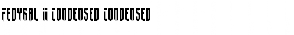 Download Fedyral II Condensed Font