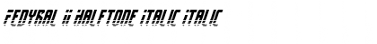 Download Fedyral II Halftone Italic Font