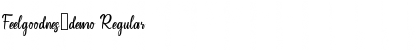 Download Feelgoodnes_demo Regular Font Title Preview