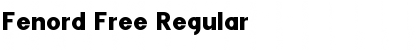 Download Fenord Free Regular Font Title Preview