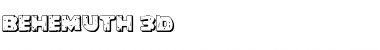 Download Behemuth 3D Regular Font Title Preview