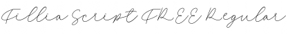 Download Fillia Script FREE Regular Font Title Preview