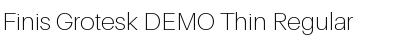 Download Finis Grotesk DEMO Thin Regular Font Title Preview