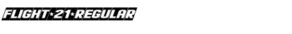 Download Flight 21 Regular Font Title Preview