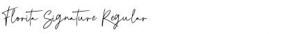 Download Florita Signature Regular Font Title Preview