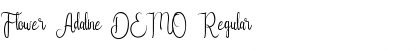 Download Flower Adaline DEMO Regular Font Title Preview