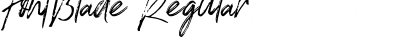 Download FontBlade Regular Font Title Preview