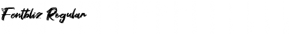 Download Fontbliz Regular Font Title Preview