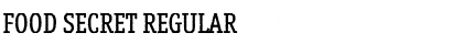Download Food Secret regular Font Title Preview