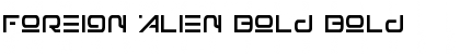 Download Foreign Alien Bold Bold Font Title Preview