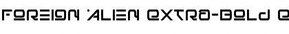 Download Foreign Alien Extra-Bold Extra-Bold Font Title Preview