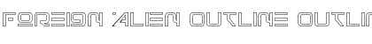 Download Foreign Alien Outline Outline Font Title Preview