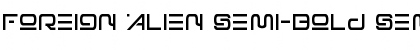 Download Foreign Alien Semi-Bold Semi-Bold Font Title Preview