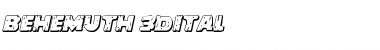 Download Behemuth 3D Italic Italic Font Title Preview