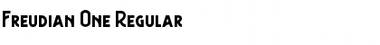 Download Freudian One Regular Font Title Preview
