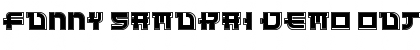 Download Funny Samurai Demo Outline Regular Font Title Preview