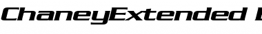 Download ChaneyExtended BoldItalic Font Title Preview