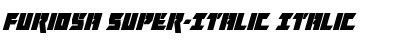 Download Furiosa Super-Italic Italic Font Title Preview
