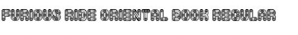 Download Furious Ride Oriental Book Regular Font Title Preview