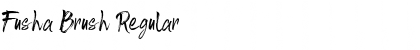Download Fusha Brush Regular Font Title Preview