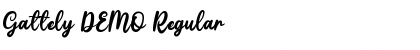 Download Gattely DEMO Regular Font Title Preview