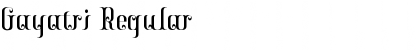 Download Gayatri Regular Font Title Preview