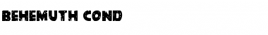 Download Behemuth Condensed Condensed Font Title Preview
