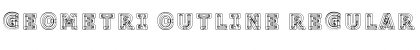Download Geometri Outline Regular Font Title Preview