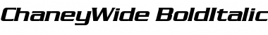 Download ChaneyWide BoldItalic Font Title Preview