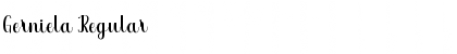Download Gerniela Regular Font Title Preview
