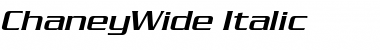Download ChaneyWide Italic Font Title Preview