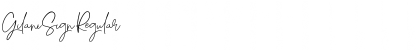 Download Gilani Sign Regular Font Title Preview