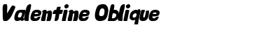 Download Valentine Oblique Font
