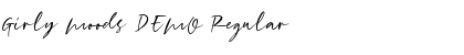 Download Girly Moods DEMO Regular Font Title Preview