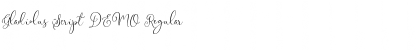 Download Gladiolus Script DEMO Regular Font Title Preview