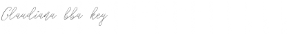 Download Glaudiana bba key Font Title Preview
