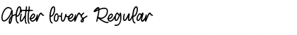 Download Glitter lovers Regular Font Title Preview