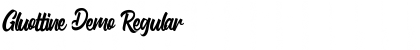 Download Gluottine Demo Regular Font Title Preview