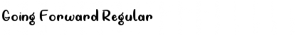 Download Going Forward Regular Font Title Preview
