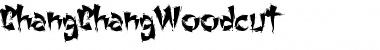 Download ChangChangWoodcut Regular Font Title Preview