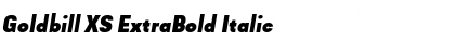 Download Goldbill XS ExtraBold Italic Font Title Preview
